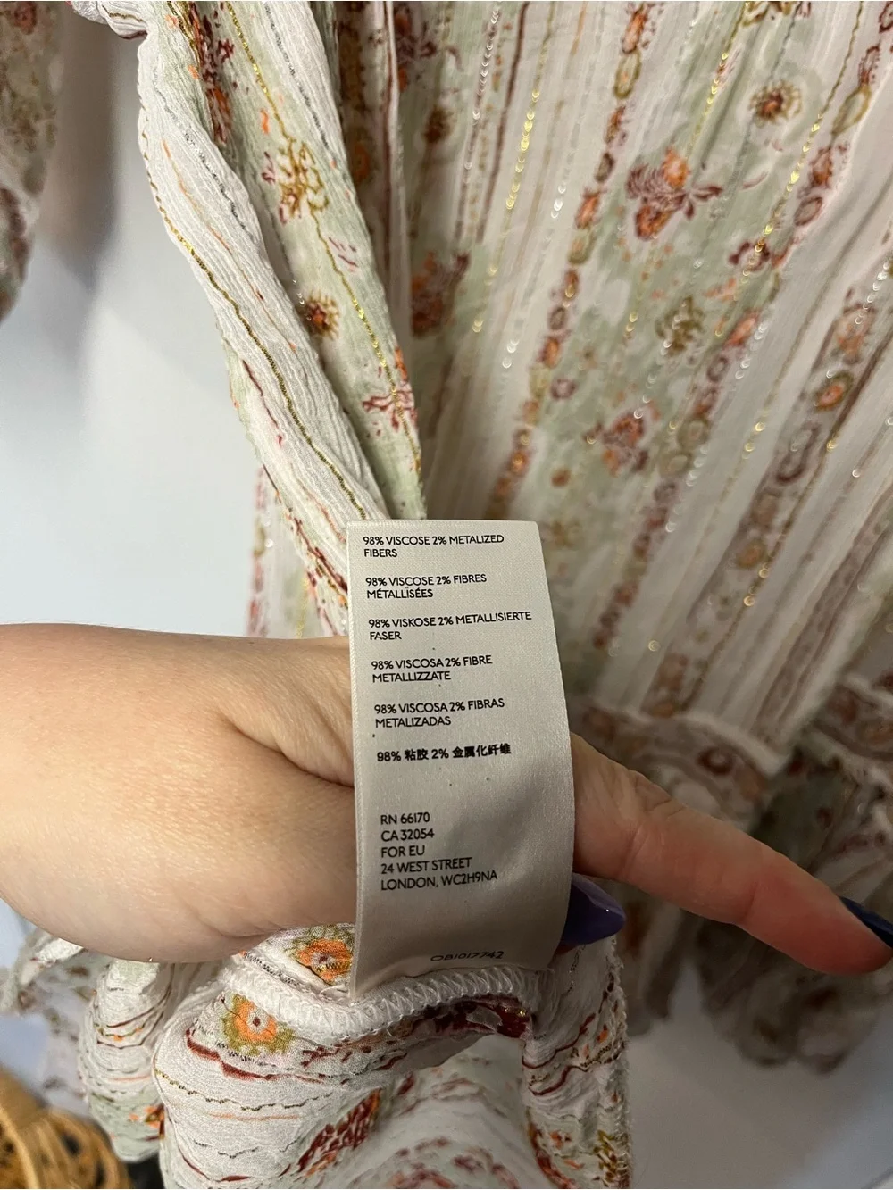 Free People Embroidered Floral Boho Mini Dress Tunic Size M